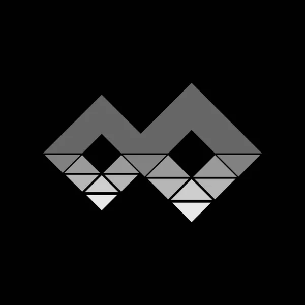 dağ zirvesi modern logo yaratıcı konsept