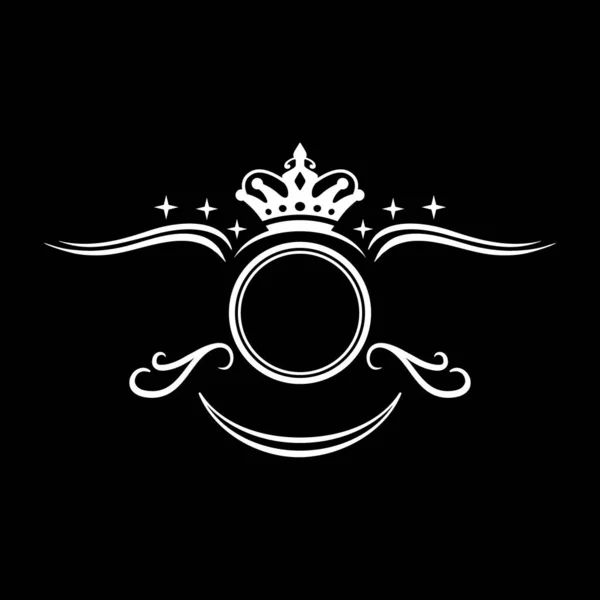Lüks amblem logosu yaratıcı konsept.