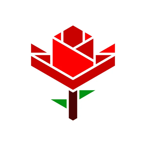 Modern çiçek mimarisi logosu yaratıcı konsept