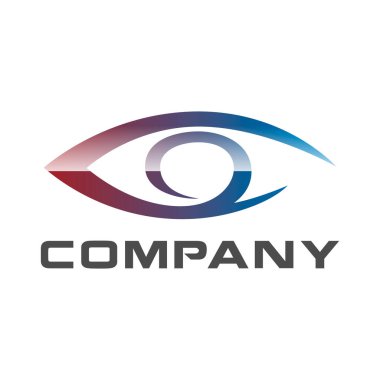Göz görüşü yaratıcı logo kavramı