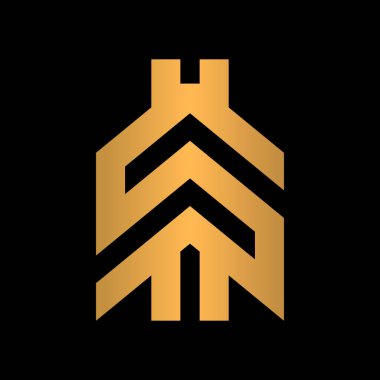 Modern dolar işareti yaratıcı logo kavramı