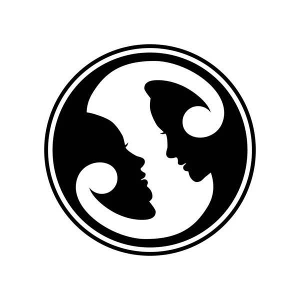 Signo Zodíaco Conceito Logotipo Criativo — Vetor de Stock