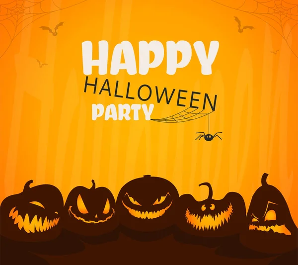 Halloween party card. Banners or party invitation background. Vector illustration.