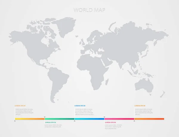 Mapa Del Mundo Ilustración Vector Perfecto Para Conceptos Negocios Fondos — Vector de stock