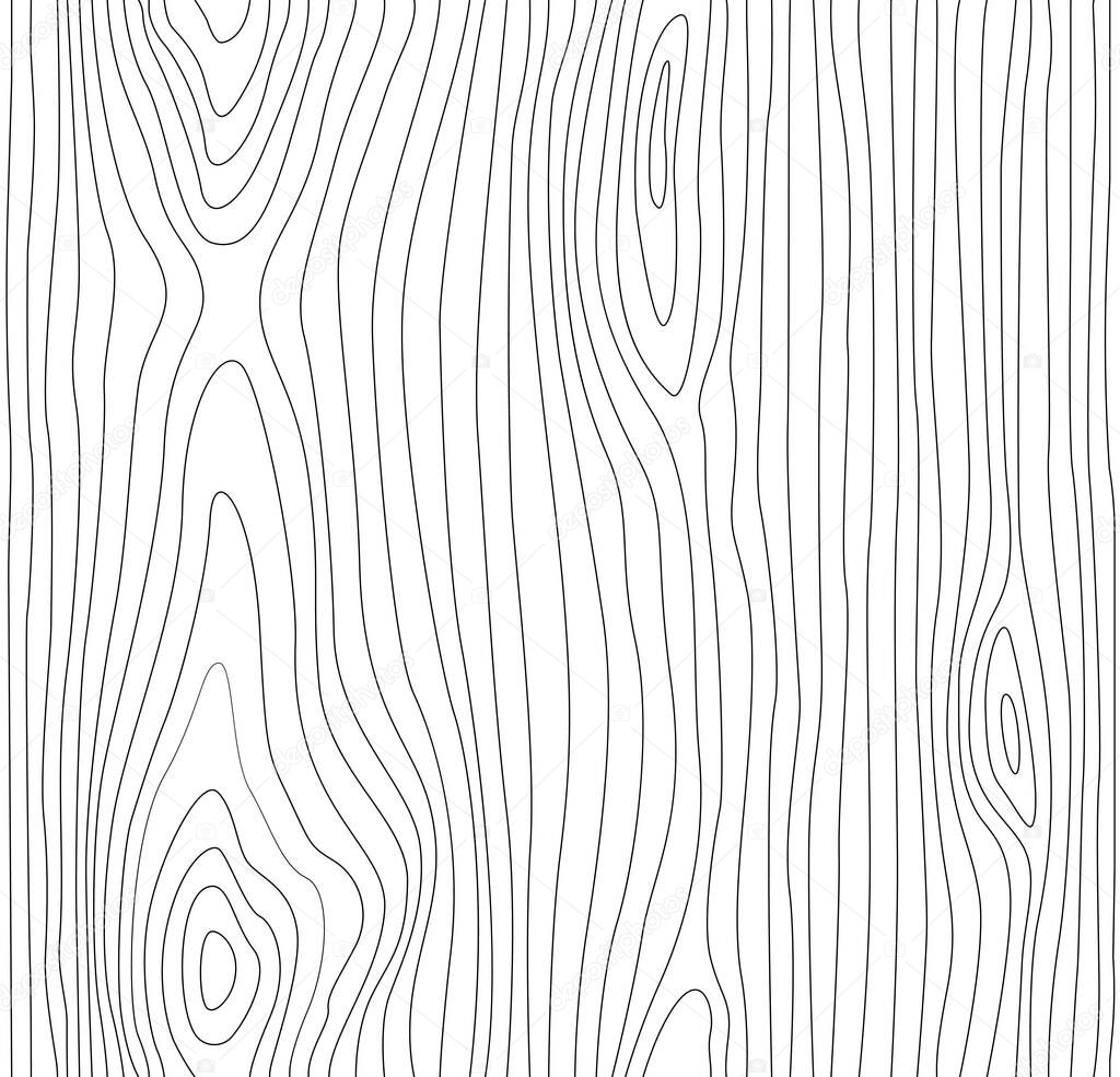 Seamless wooden texture. Dense lines. Abstract background. Vector illustration.