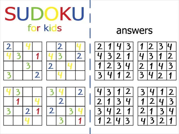 Médio Clássico Sudoku Quebra Cabeça Para Crianças Adultos 'Passatempo Casa  vetor(es) de stock de ©Funfish.yandex.ru 404272858