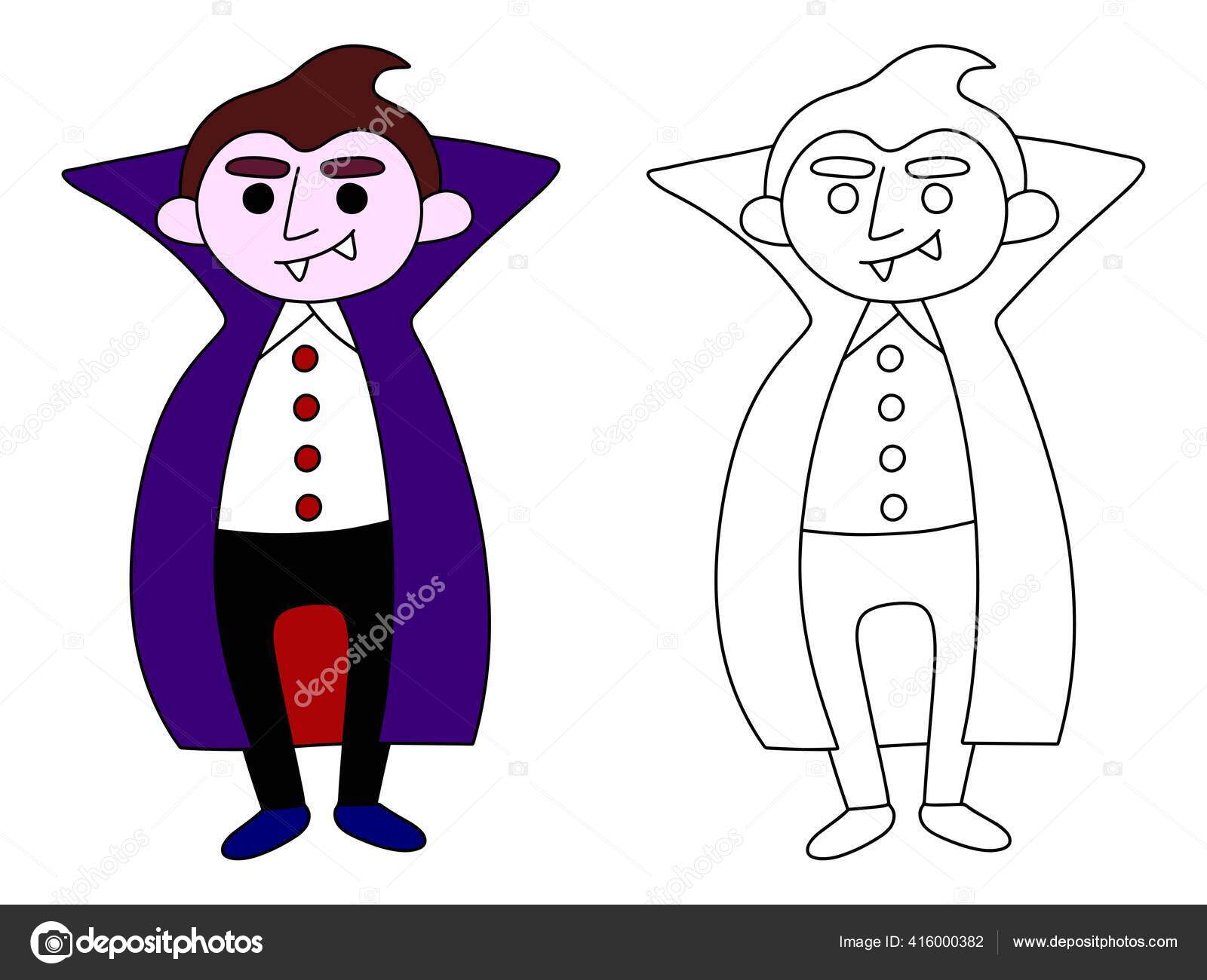 Desenho de Vampiro para colorir  Desenhos para colorir e imprimir gratis