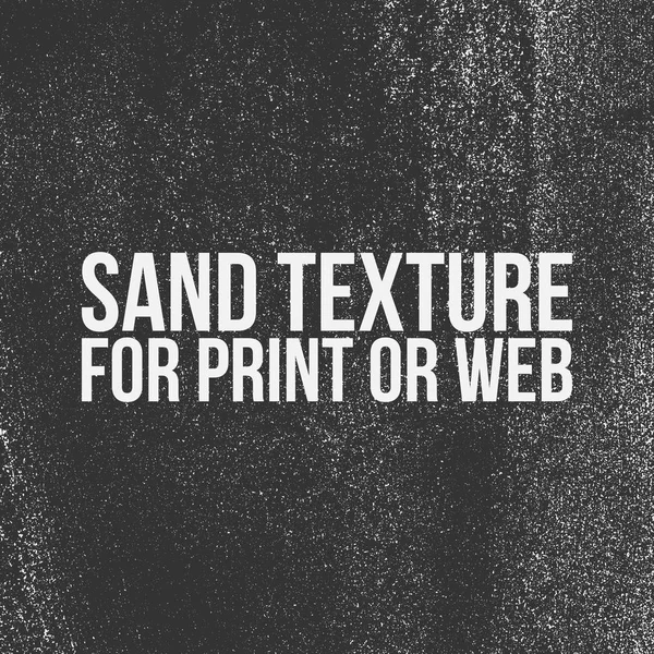 Zand textuur afdrukken of Web — Stockvector
