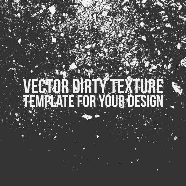 Vektorové špinavé grunge černá a bílá textura — Stockový vektor