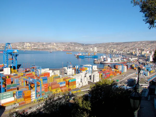 Vue Port Valparaiso Chili — Photo