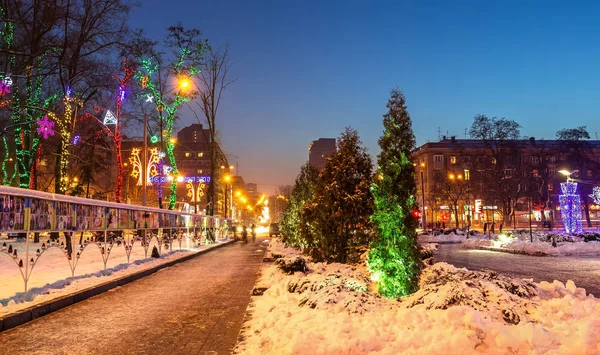 Новый Год Город Днепр Страна Украина — стоковое фото