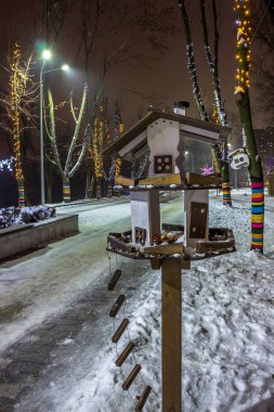 Park yeşil ağaçlık, şehir Dnipro, Ukrayna (eski adıyla Komsomolsky Park ülke)