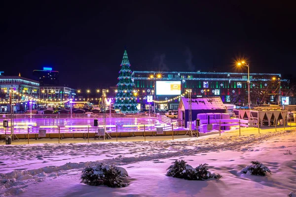 New Year City Dnipro Ukraine — Stock Photo, Image