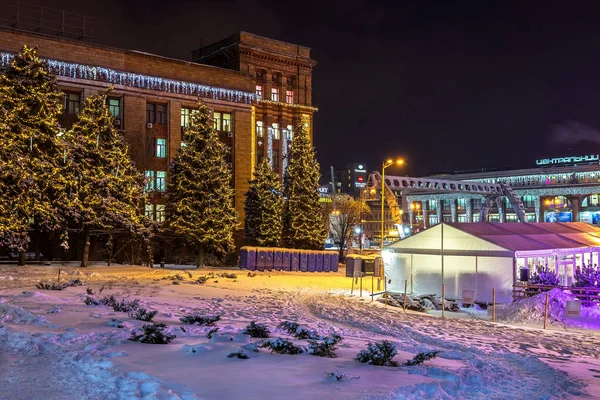 Ciudad Año Nuevo Dnipro Ucrania —  Fotos de Stock