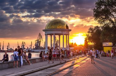 Yaz şehir Berdyansk, Ukrayna ülke