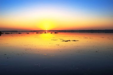 Dawn, şehir Dnipro, Ukrayna'nın Temmuz ayında