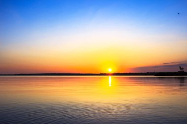 Sabah barış ve sessiz, şehir Dnipro, Ukrayna