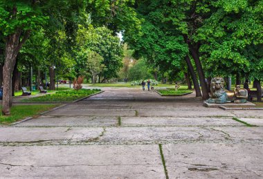 T.G. Shevchenko adını taşıyan park, Dnipro city, Ukrayna