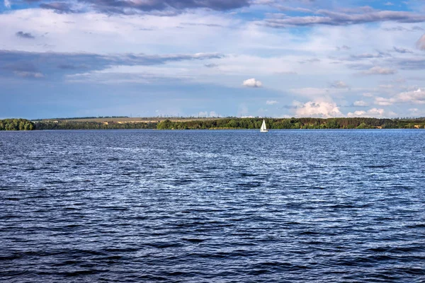 Tramonto Giorno Primavera Città Dnepr Dnepropetrovsk Ucraina — Foto Stock