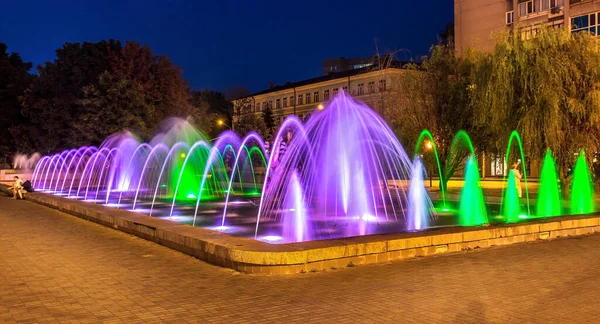Fontana Muse Città Dnipro Dnepropetrovsk Ucraina — Foto Stock