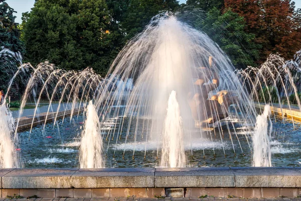 Fontana Muse Città Dnipro Dnepropetrovsk Ucraina — Foto Stock