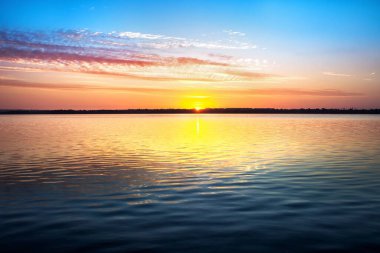 Morning on the Dinnieper, Dnipro city (Dnepropetrovsk), Ukrayna