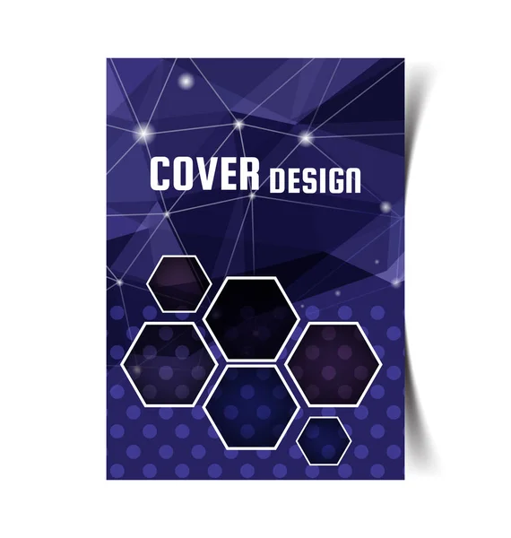 Business Brochure Flyer Design Leaflets Template Cover Book Magazine Annual — Stock Vector