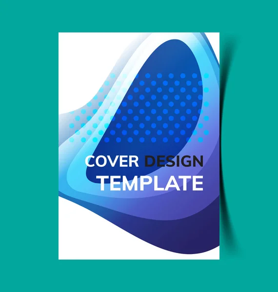 Business Brochure Flyer Design Leaflets Template Cover Book Magazine Annual — Stock Vector