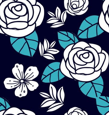 Çiçek sorunsuz m desen. Botanik duvar kağıdı.