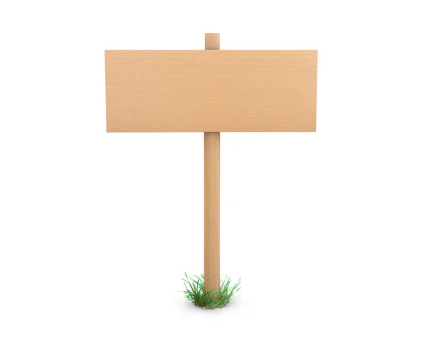 Wooden Signs Board Information Advertising Rendering — Stock Photo, Image