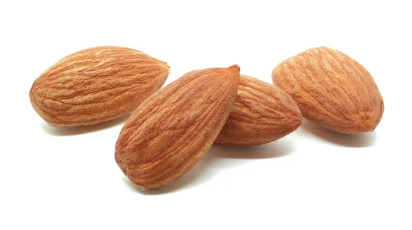 Almonds Isolated White Background Clipping Path Included — Stock Photo, Image