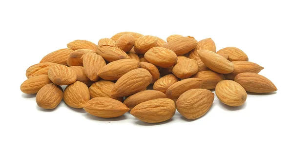 Almonds Isolated White Background — Stock Photo, Image