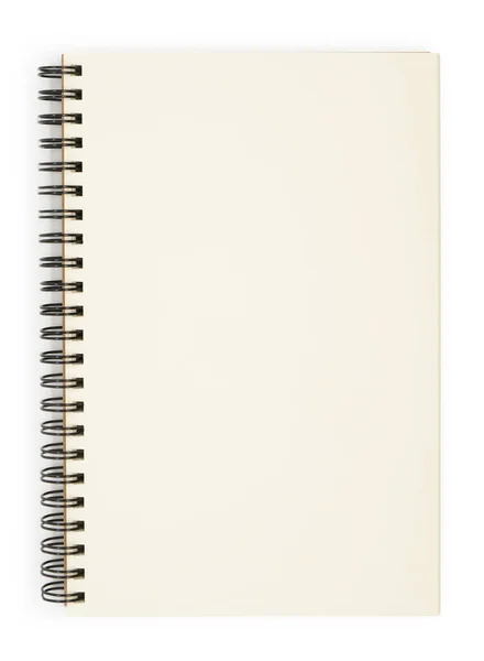 Caderno Isolado Sobre Fundo Branco — Fotografia de Stock