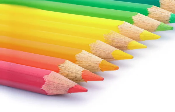 Color Pencils Isolated White Background — Stock Photo, Image