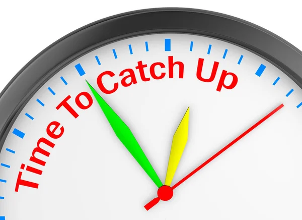 Hora Recuperar Mensagem Motivação Relógio Conceitual Para Aqueles Que Estão — Fotografia de Stock