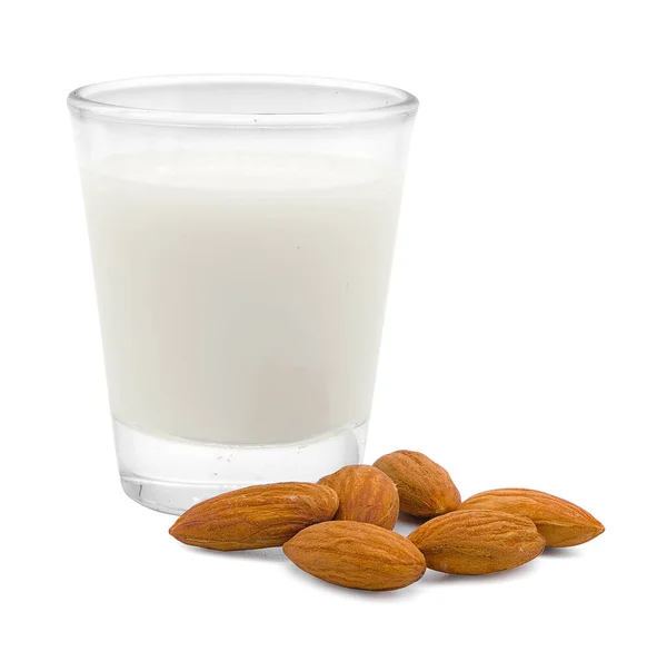 Glass Milk Isolated White Clipping Path — Stock Photo, Image