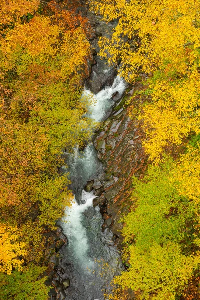 Ponte Nakatsugawa Fukushima Outono Japão — Fotografia de Stock