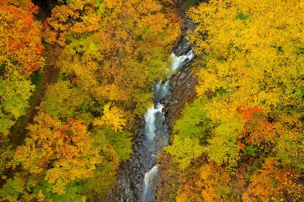 Ponte Nakatsugawa Fukushima Outono Japão — Fotografia de Stock