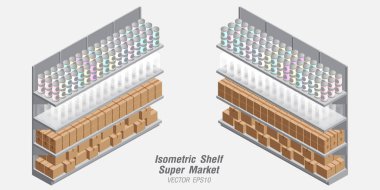 isometrik Raf Süpermarket Arka Plan