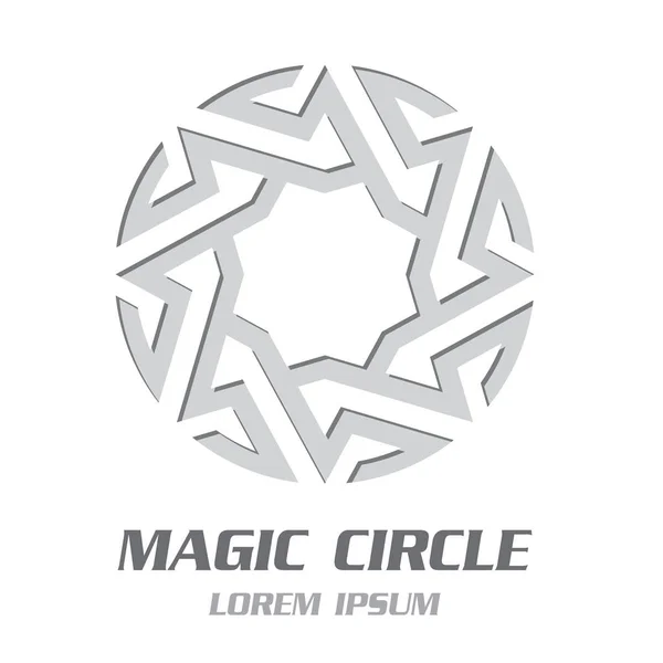 Modern Magic Symbol Embléma Vektoros Illusztráció — Stock Vector
