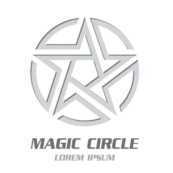 Symbole Magique Moderne Emblème Illustration Vectorielle — Image vectorielle
