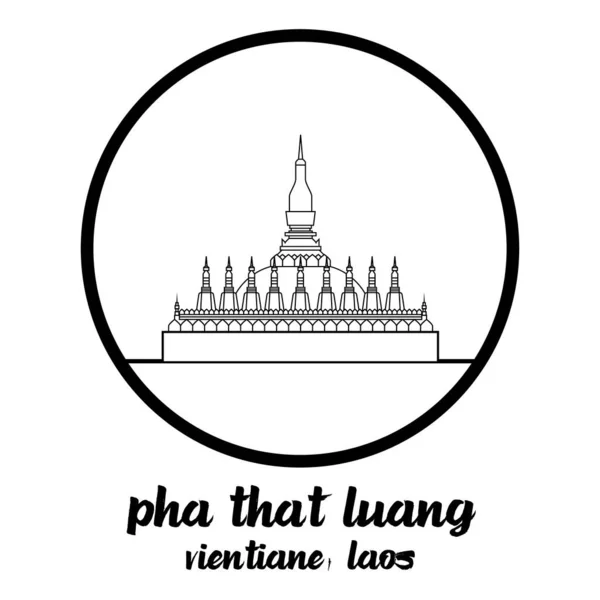Ікона Кола Pha Luang Векторна Ілюстрація — стоковий вектор