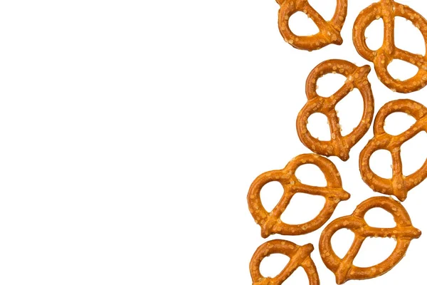 Pretzels Salt Isolated White Background — Stock Photo, Image