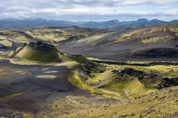 Vulkanlandschaft Lakagigar Laki Krater Island — Stockfoto