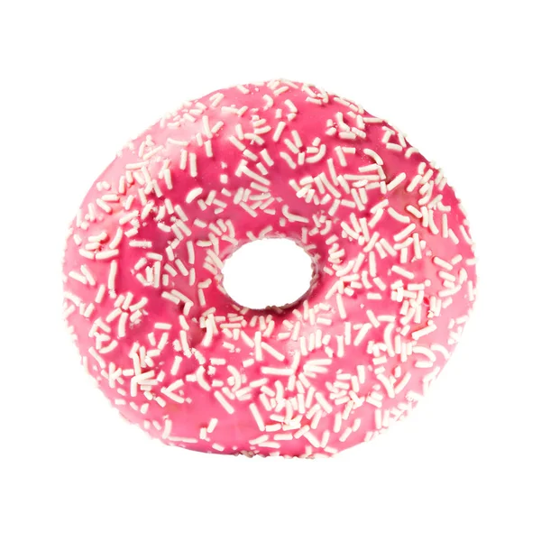 Pink Donut Isolated White Background — Stock Photo, Image