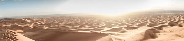 Dünen Der Wüste Merzouga Bei Sonnenuntergang Herbst — Stockfoto