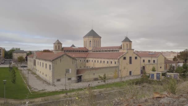 Ochtend Gevangenis Panorama Van Segovia — Stockvideo