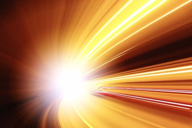 Soyut ışık izleri arka planda. uzun pozlama.