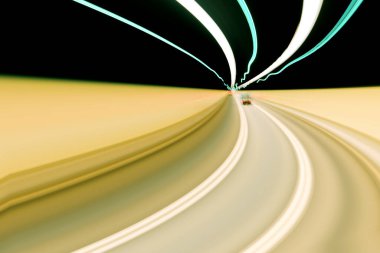 Yol hareketinin soyut görüntüsü