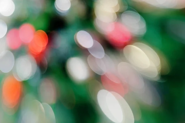 Defokussiert Bokeh Weihnachtsbeleuchtung Hintergrund — Stockfoto